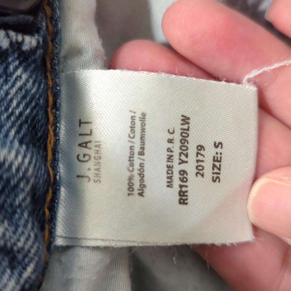 Brandy Melville / J. Galt light wash wide leg cargo jeans - Picture 6 of 6